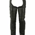 guardian black motorcycle leather chaps