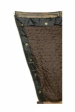 heritage distressed brown winter leather chaps insulated lining