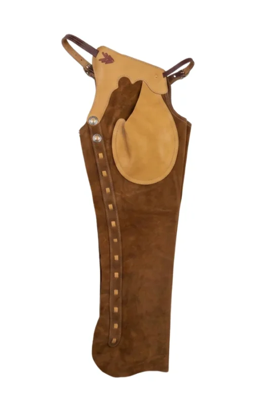 Heritage Two-Tone Suede Shotgun Chaps Side View