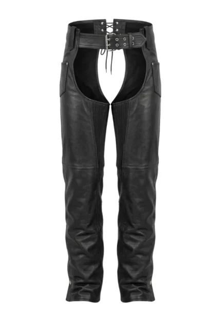 Iron Flex Leather Motorcycle Chaps