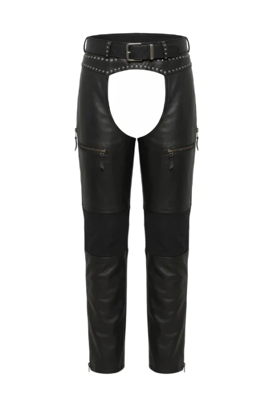 Iron Ridge Prestige Big & Tall Leather Motorcycle Chaps