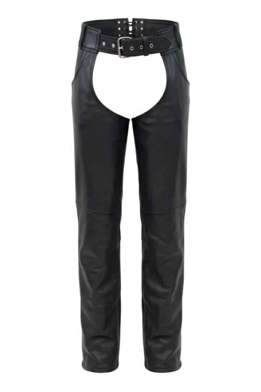 Iron Trail Adjustable Leather Motorcycle Chaps