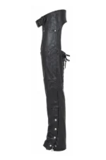 Iron Trail Leather Motorcycle Chaps Side View