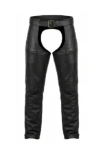IronStride Elite Big & Tall Leather Motorcycle Chaps