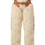 Ivory Creek Woolies Chaps with Tan Leather Fringe
