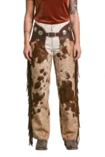 Prairie Hide Woolies Chaps with Spotted Hair-On Finish