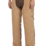 Prairie Sand Woolies Chaps with Leather Fringe
