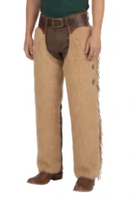 Prairie Sand Woolies Chaps with Leather Fringe
