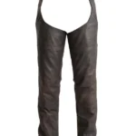 Rider Trail Brown Leather Motorcycle Chaps