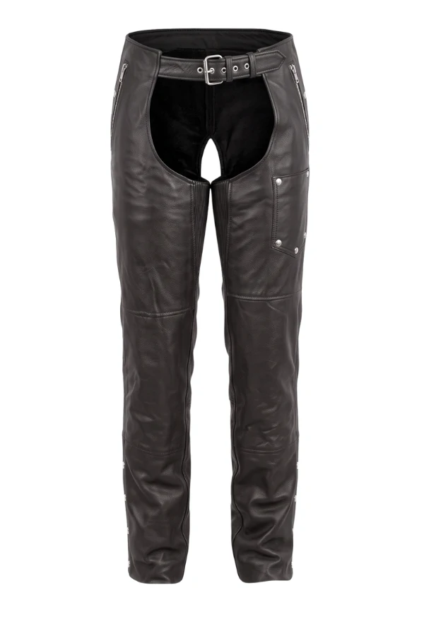 road-guard-black-leather-motorcycle-chaps Road Guard Black Leather Motorcycle Chaps