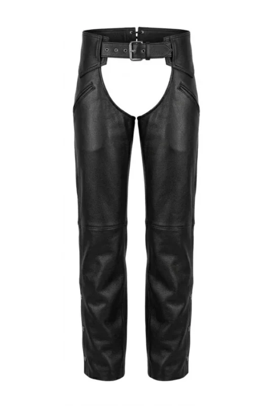 Road Guard Classic Leather Motorcycle Chaps