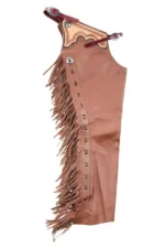 Rosewood Heritage Fringe Shotgun Chaps Side View