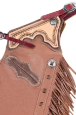 Rosewood Heritage Fringe Shotgun Chaps Yoke View