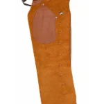Rustic Trail Shotgun Chaps with Brown Leather Accents
