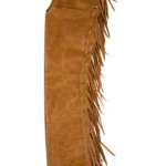 Saddle Ridge Embossed Leather Fringe Shotgun Chaps