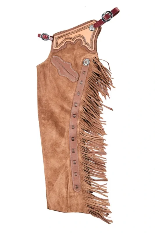 Saddlewood Suede Fringe Shotgun Chaps