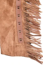Saddlewood Suede Fringe Shotgun Chaps Details View