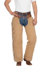 Sierra Tan Woolies Chaps with Leather Fringe