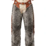 Silver Canyon Woolies Chaps with Embossed Leather