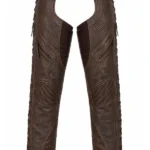 TerraVent Explorer Unisex Brown Leather Motorcycle Chaps