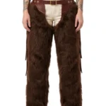 Timber Creek Brown Woolies Chaps with Long Fringe