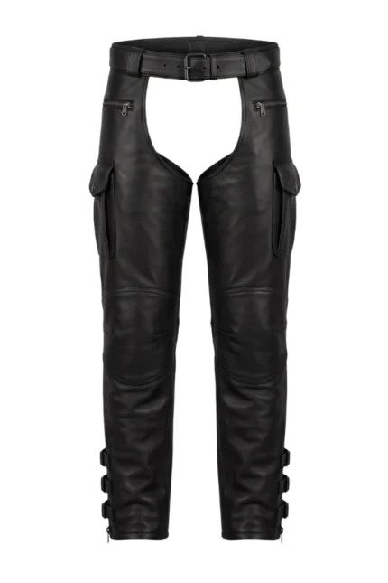 Titan Forge Outback Big & Tall Leather Motorcycle Chaps