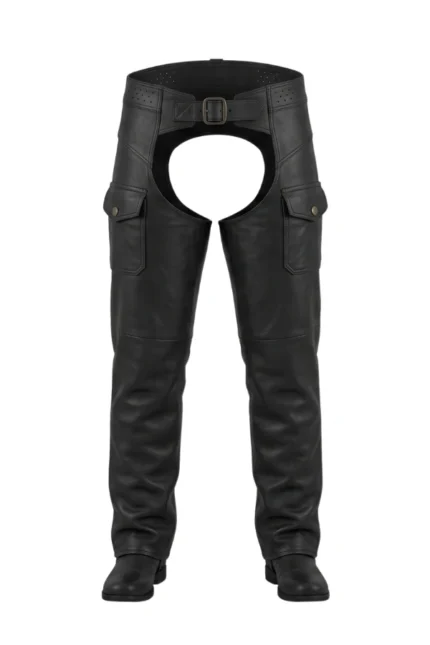 TitanTrail Summit Big & Tall Leather Motorcycle Chaps