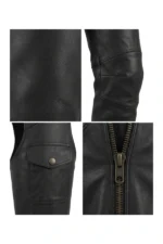 TitanTrail Summit Big & Tall Leather Motorcycle Chaps Cargo Pocket Detail