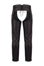 Trail Master Big & Tall Leather Motorcycle Chaps Back View