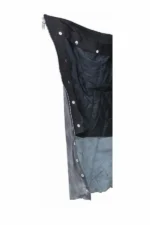 unisex charcoal winter leather motorcycle chaps lining