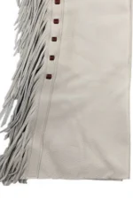 White Mesa Heritage Fringe Shotgun Chaps Details View