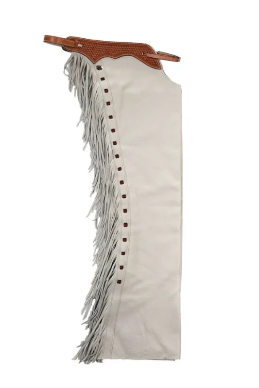 White Mesa Heritage Fringe Shotgun Chaps Side View