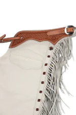 White Mesa Heritage Fringe Shotgun Chaps Yoke View