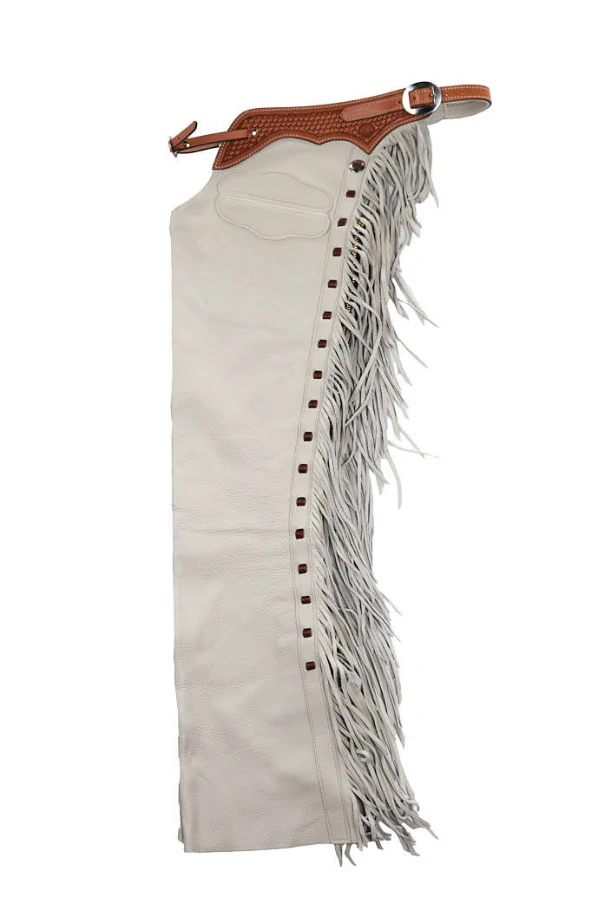 white-mesa-heritage-fringe-shotgun-chaps White Mesa Heritage Fringe Shotgun Chaps